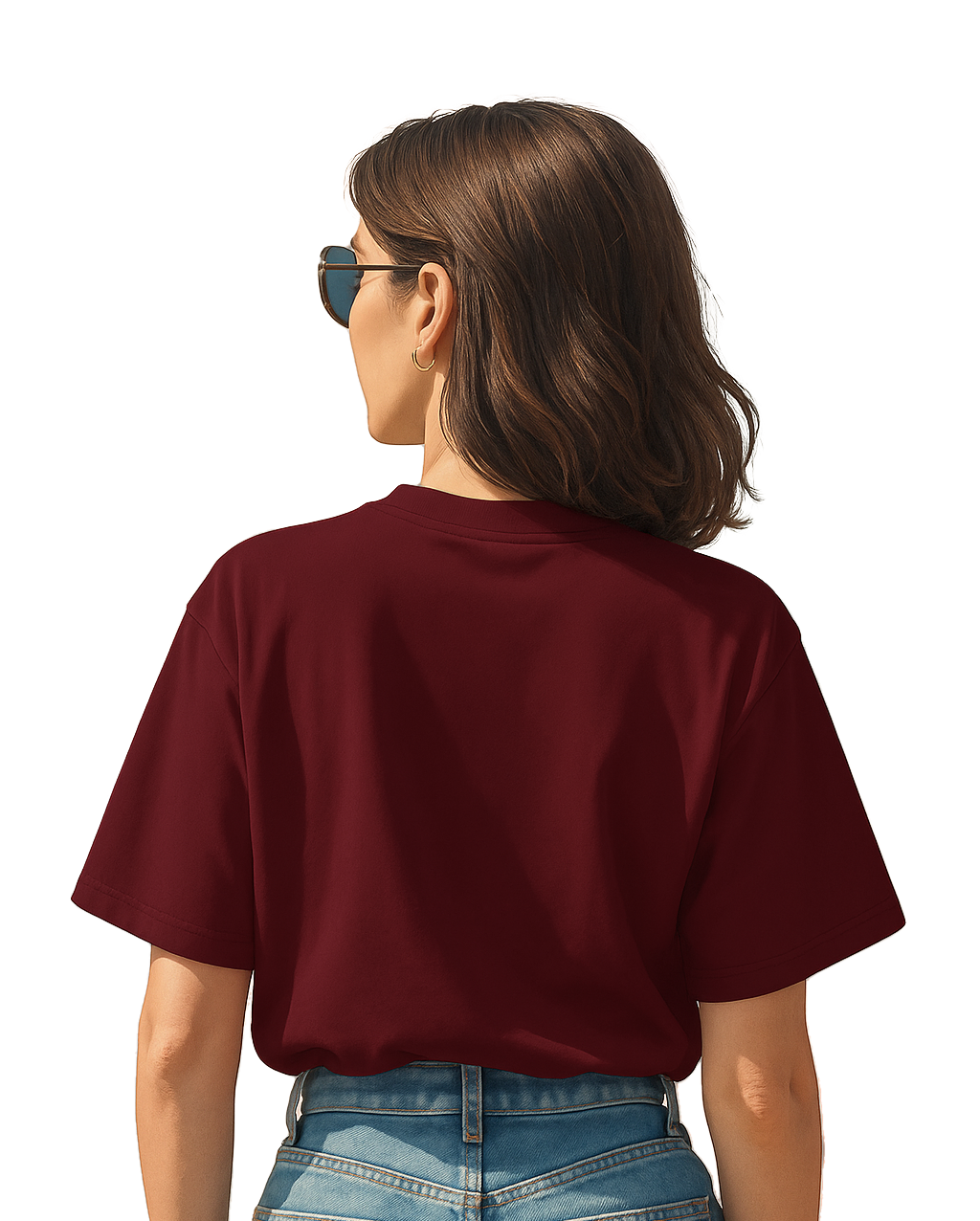 Floral Embroidered Hand Graphic Regular T-Shirt