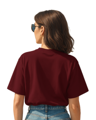 Floral Embroidered Hand Graphic Regular T-Shirt